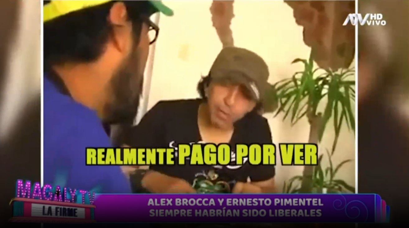 Ernesto Pimentel y la entrevista desaparecida de internet donde habla de sus ‘intimidades’. (Captura: Magaly TV La Firme)