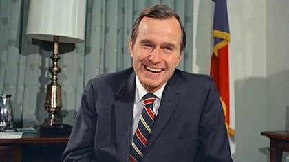 El ex mandatario George H. W. Bush, padre de George W. Bush, quien fue presidente entre 2001 y 2009