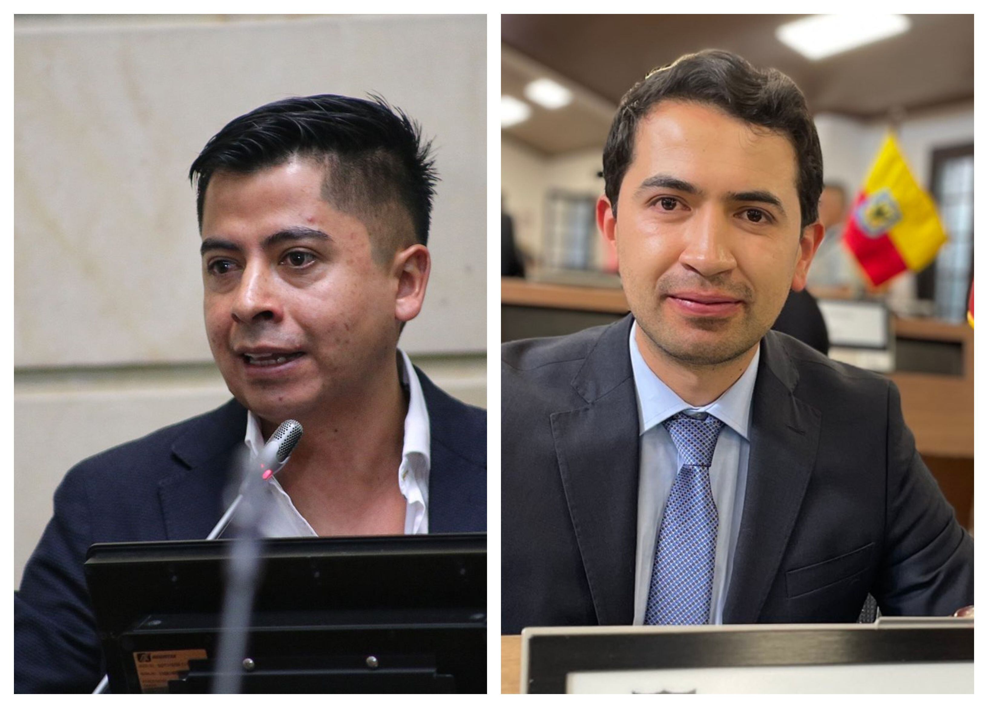 Ariel Ávila habla de la extorción en Barranquilla y Bogotá y Daniel Briceño le respondió - crédito Prensa Senado y  @Danielbricen/X
