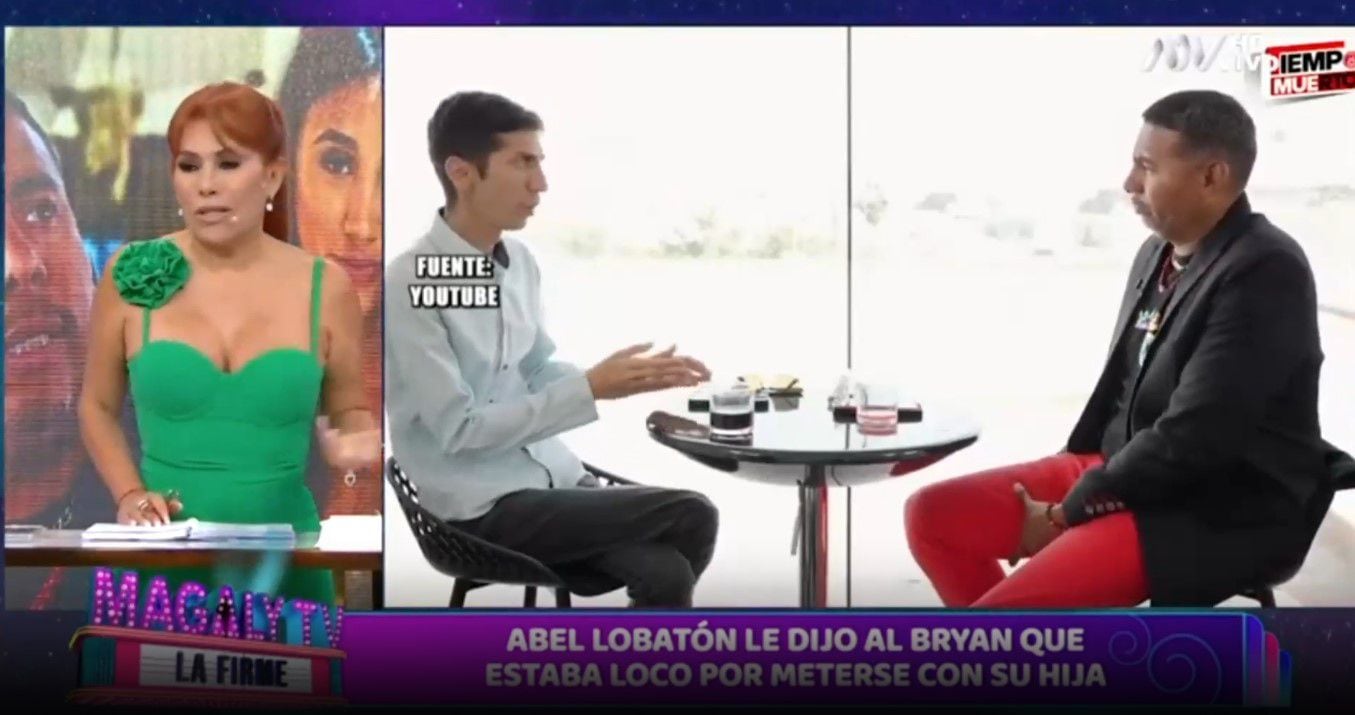 Magaly Medina indignada con Abel Lobatón por comentarios en contra de Samahara: “Justifica la violencia contra su hija”. (Captura: Magaly TV La Firme)