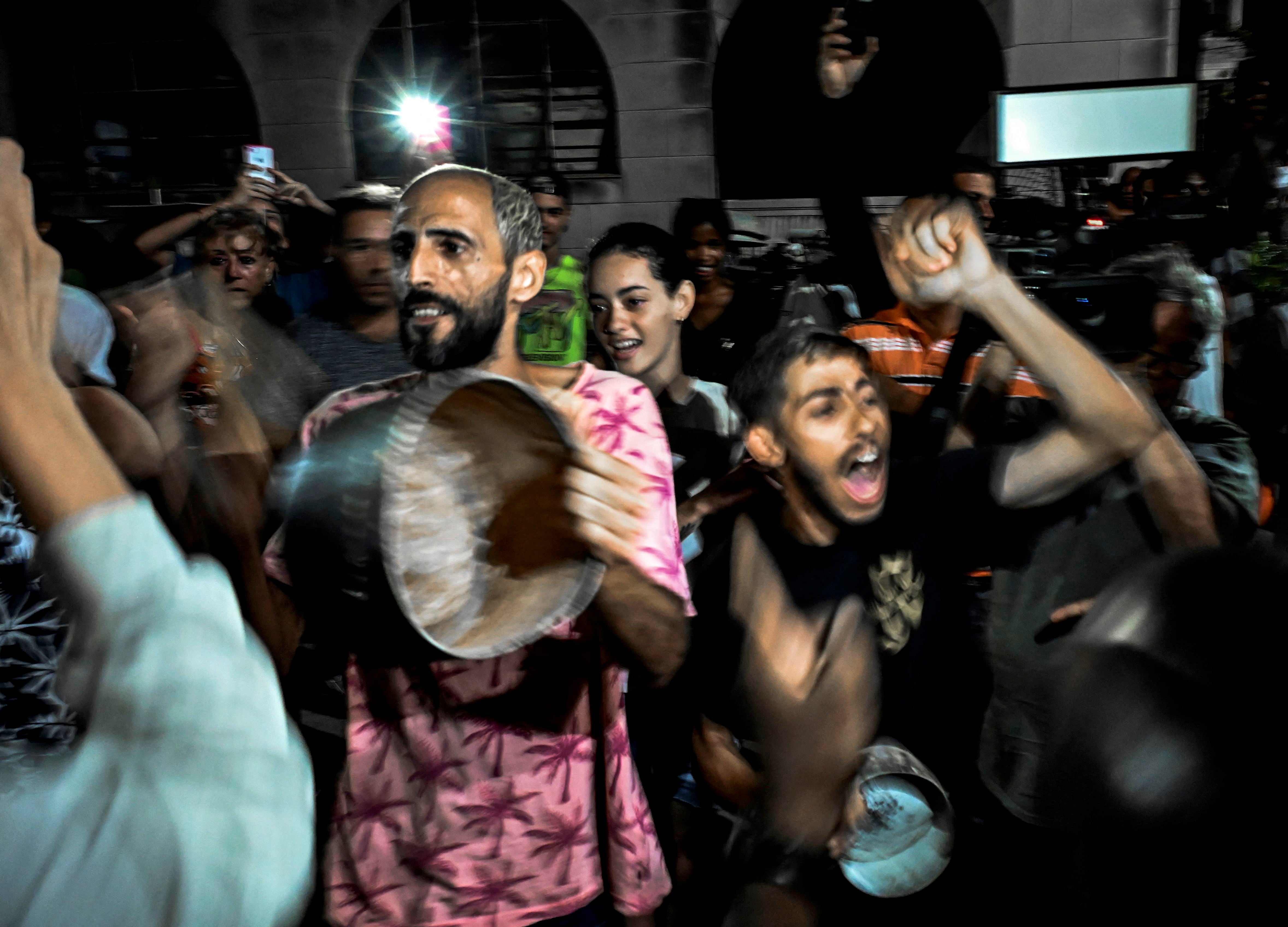 Una manifestación en La Habana por los cortes de luz (YAMIL LAGE/AFP/Archivo)