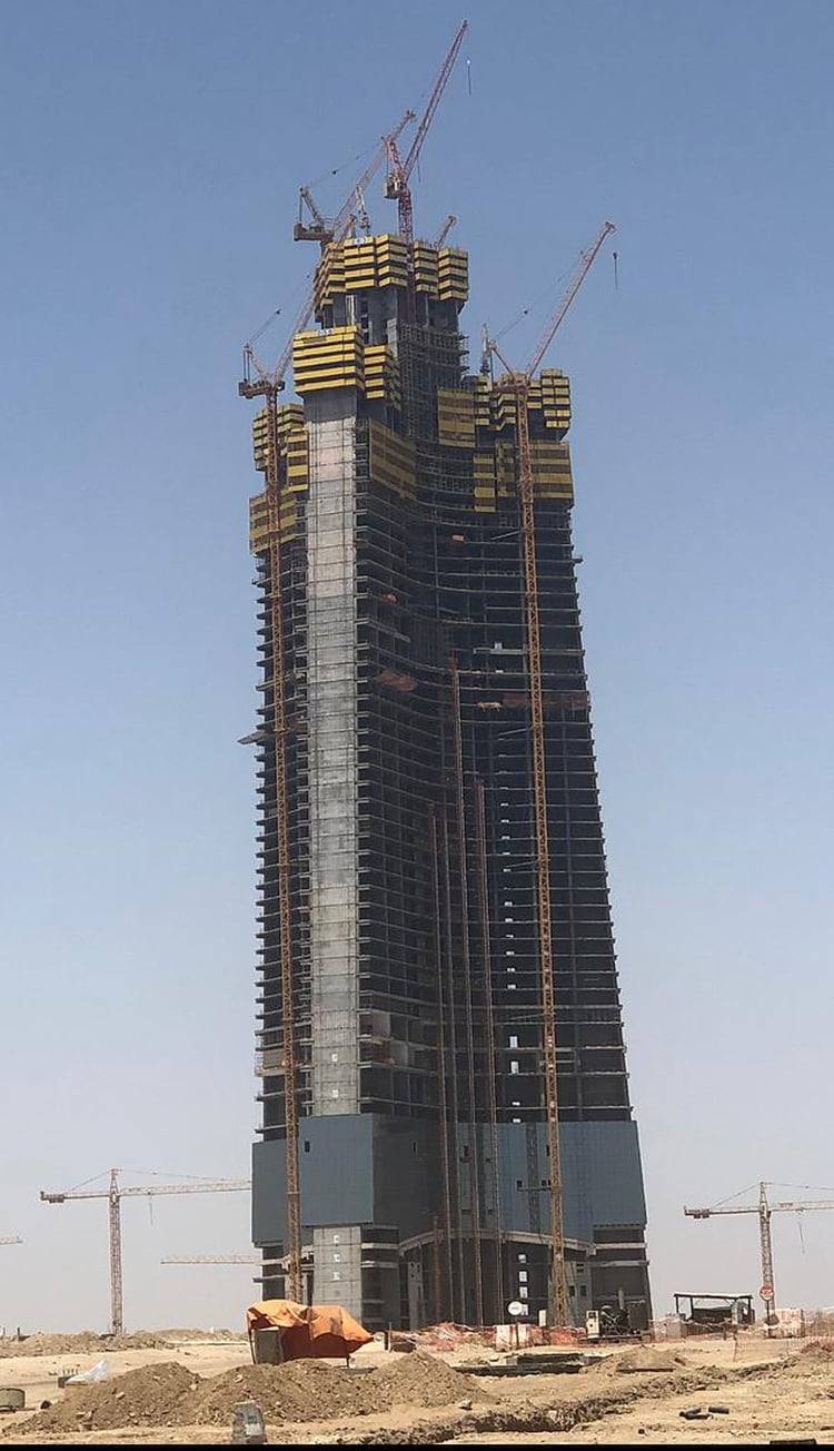 La construcción de la Torre Yeda hoy (noviembre de 2019)