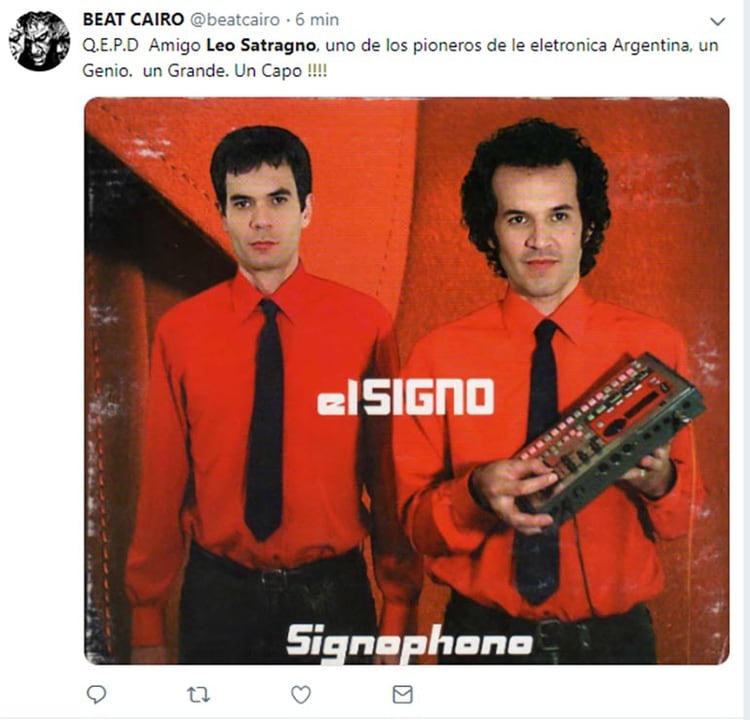 El mensaje de Beat Cairo para Leo Satragno