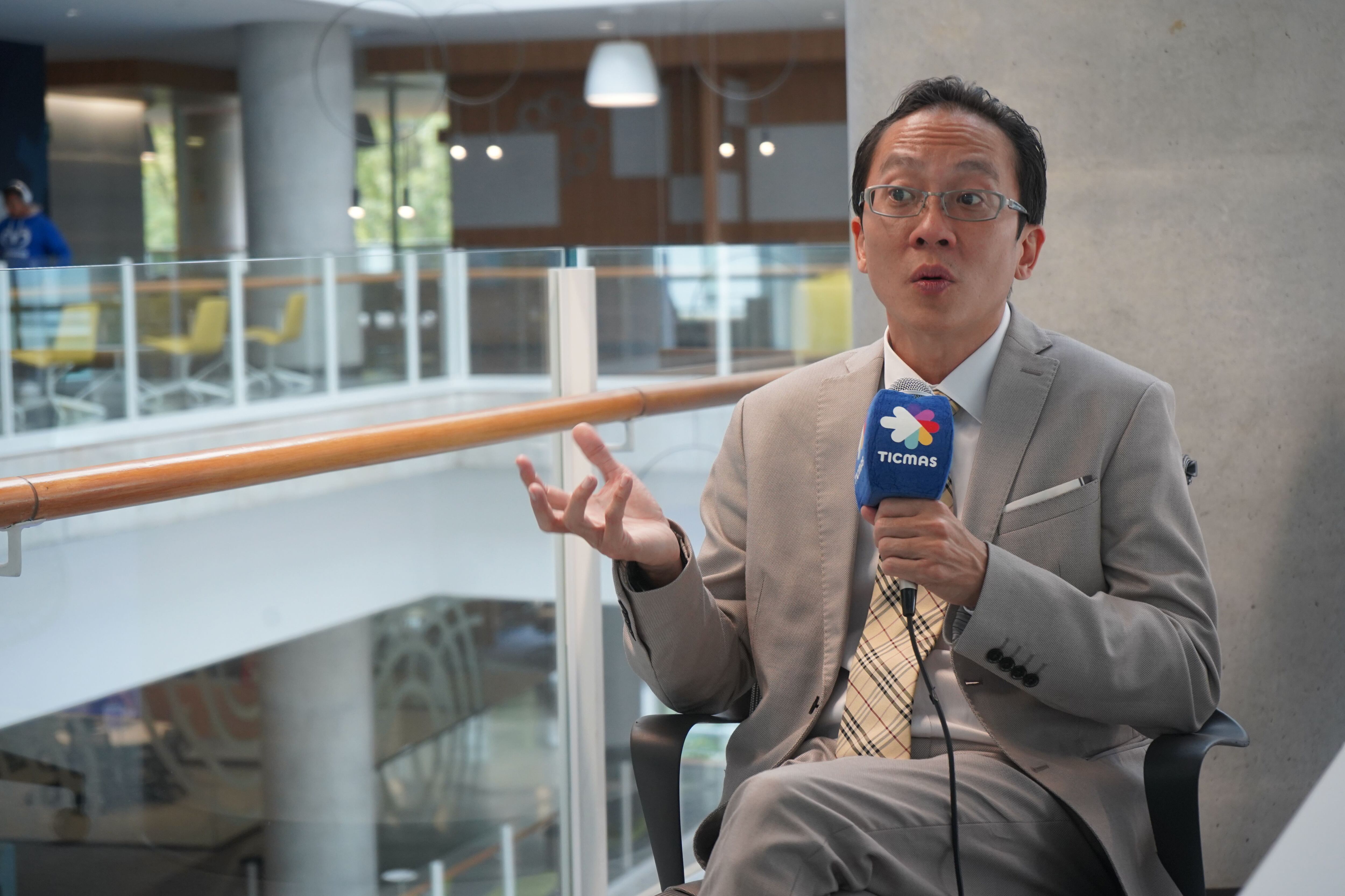 Michael Fung, director ejecutivo del Instituto para el Futuro de la Educación del Tec, en el espacio de Ticmas
