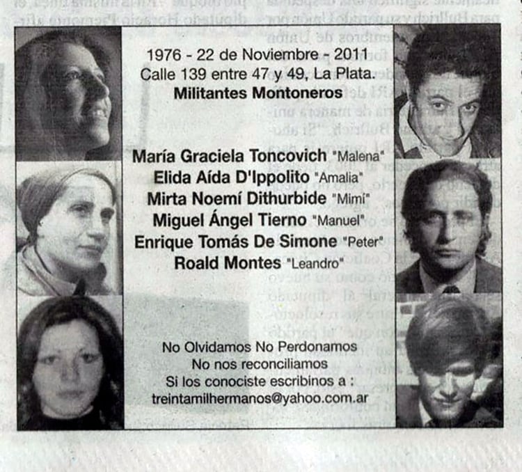 La gran mayoría de los desaparecidos tenía militancia política, en las organizaciones armadas clandestinas o en las agrupaciones de superficie de esas mismas formaciones 