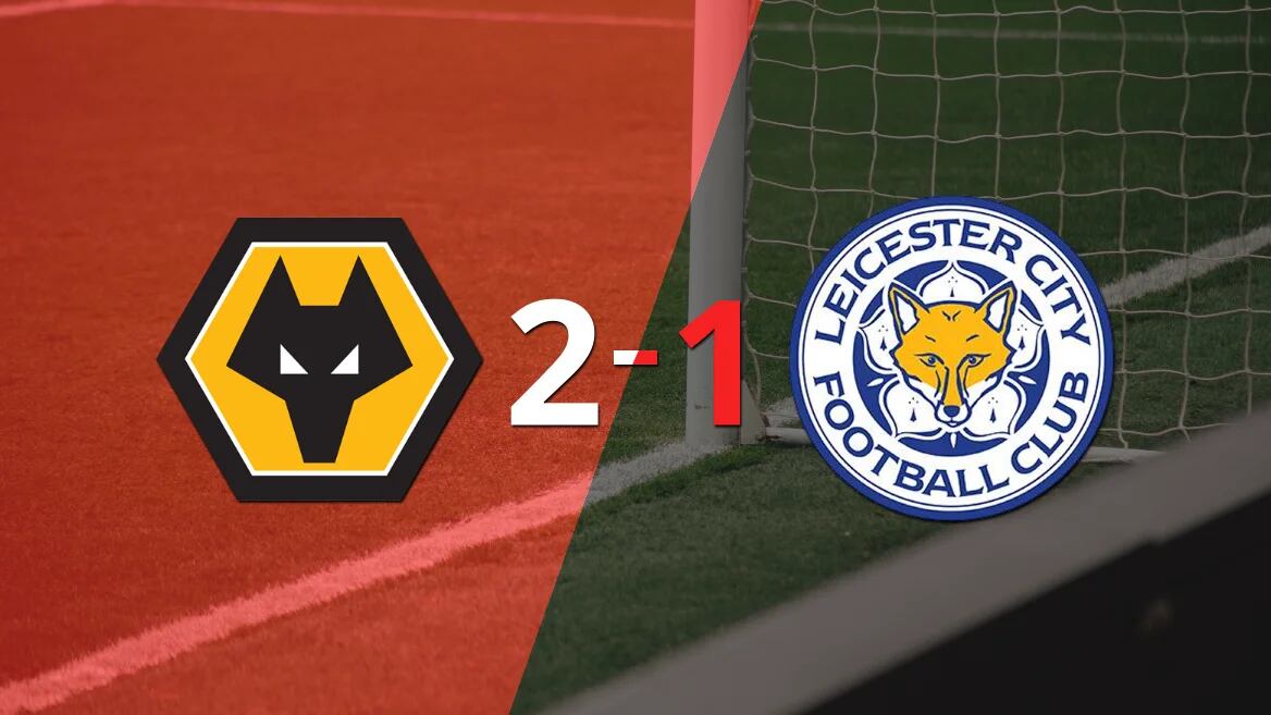 Wolverhampton logra 3 puntos al vencer de local a Leicester City 2-1