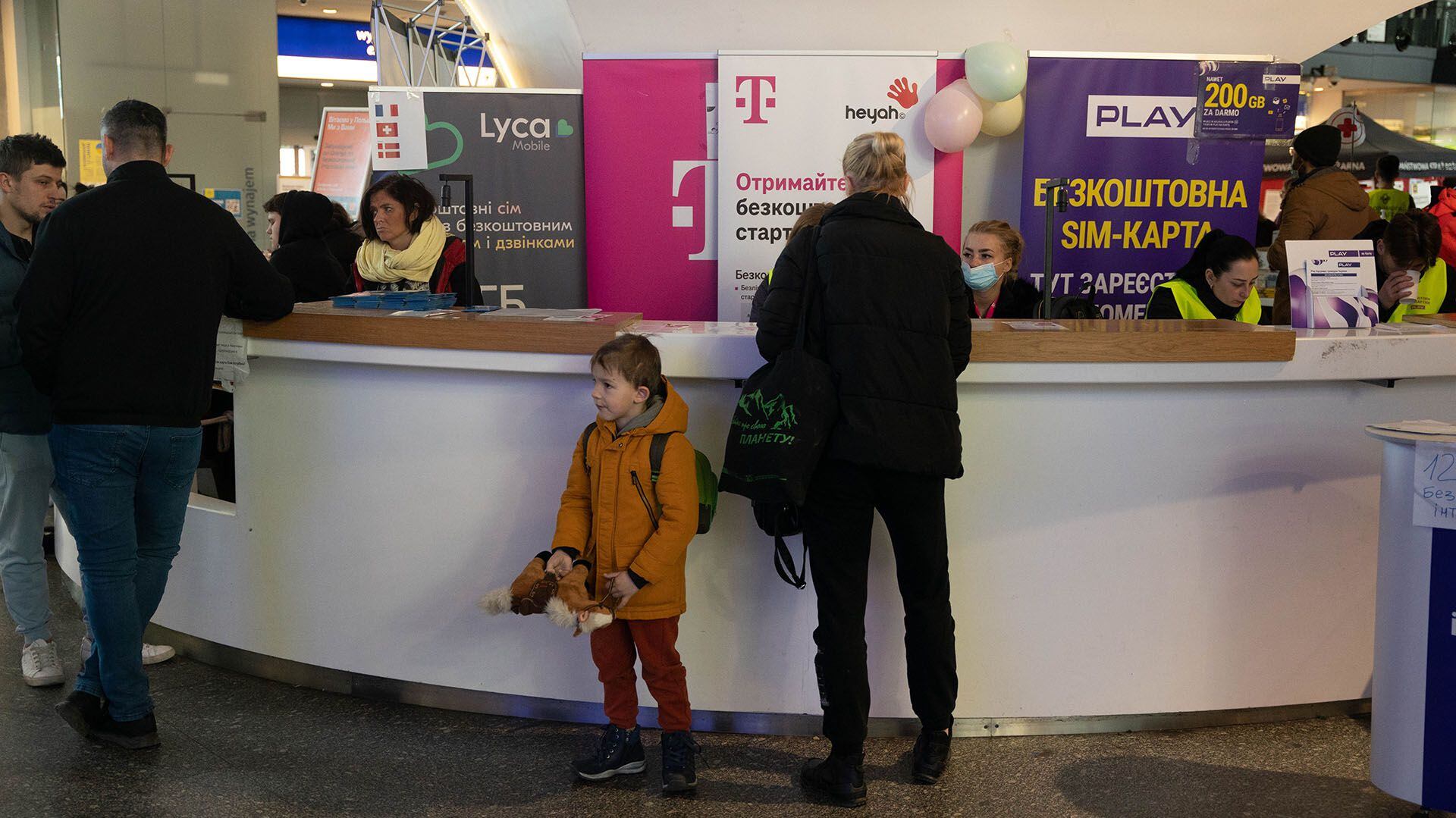 Ukrainian Refugees - Warsaw Train Terminal - 21/03/22