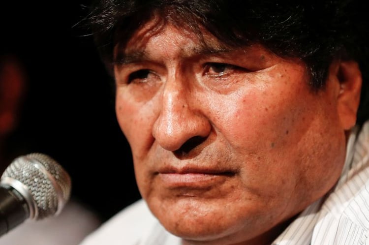 El presidente de Bolivia, Evo Morales, durante una rueda de prensa en Buenos Aires. 17 de diciembre de 2019. REUTERS/Agustín Marcarian