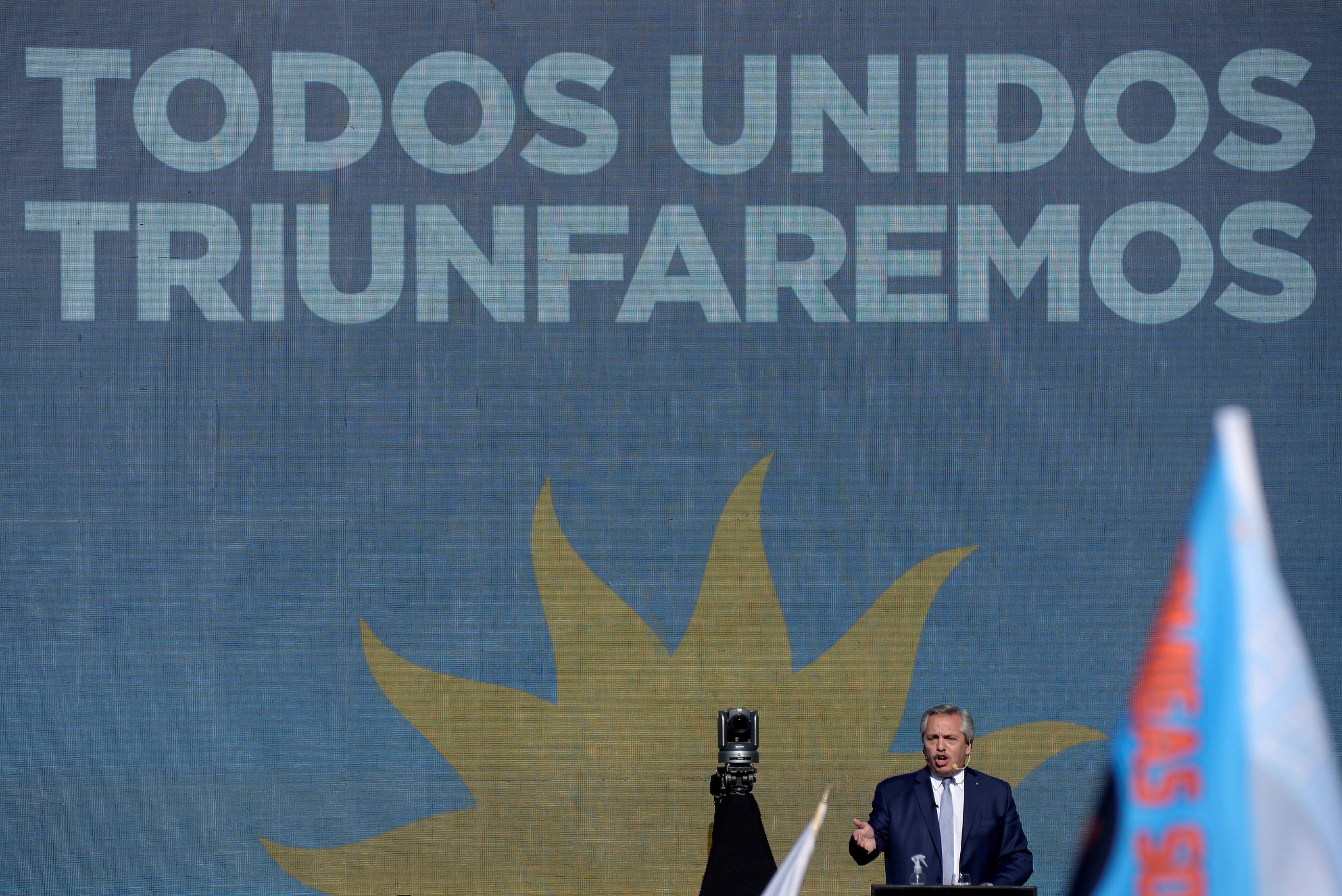 Alberto Fernández dio un discurso de amplitud  (REUTERS/Mariana Nedelcu) 

