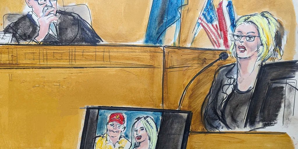 La actriz porno Stormy Daniels volvió al estrado para extender su testimonio en el juicio contra Donald Trump