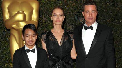 Maddox, Angelina Jolie y Brad Pitt