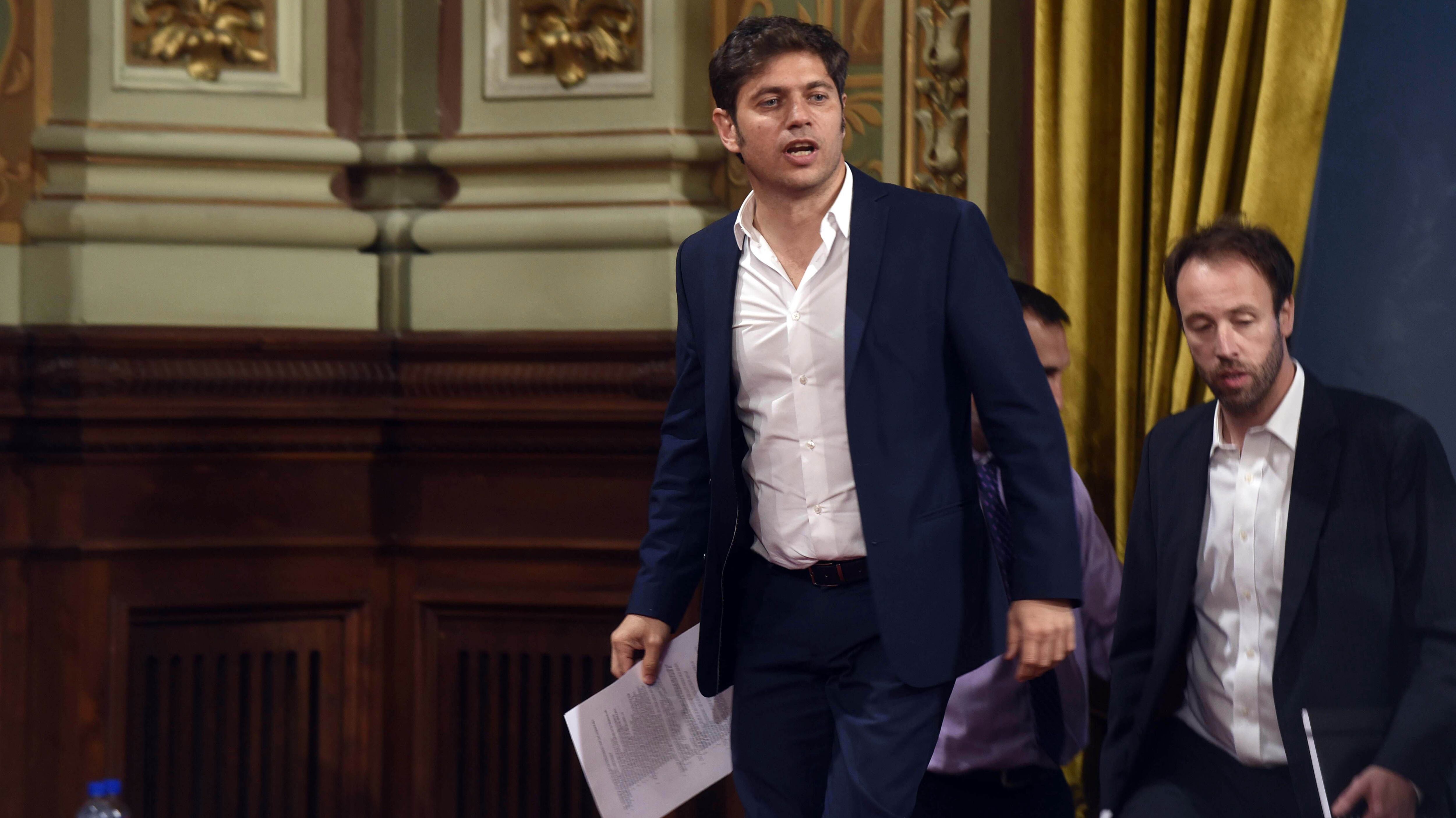 La Plata: El gobernador de Buenos Aires, Axel Kicillof,acompañado por el ministro de Hacienda y Finanzas provincial, Pablo López
Télam
