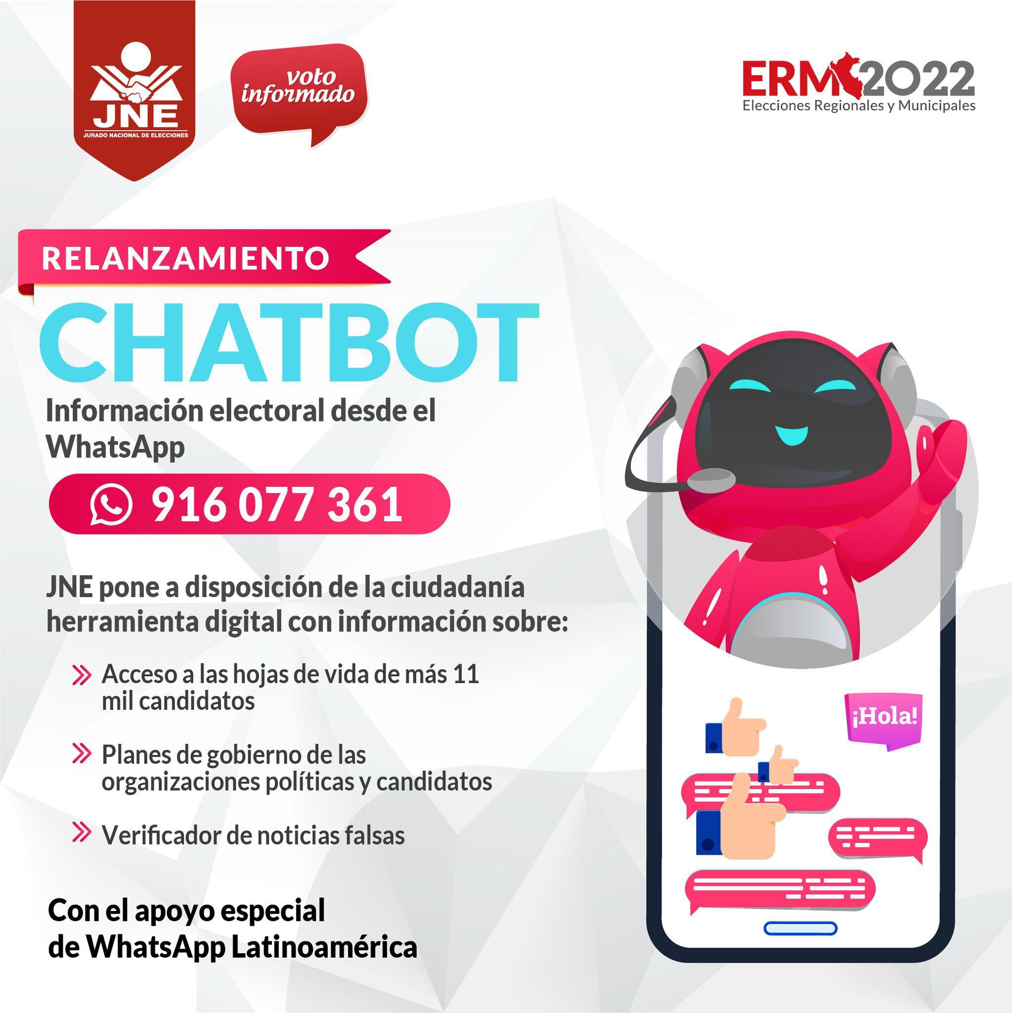 If you want to know more information about the candidates, you can use the JNE chatbot