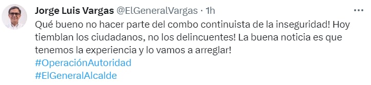 El general (r) Jorge Luis Vargas respondió a la decisión tomada por el Partido Verde - crédito @ElGeneralVargas/X