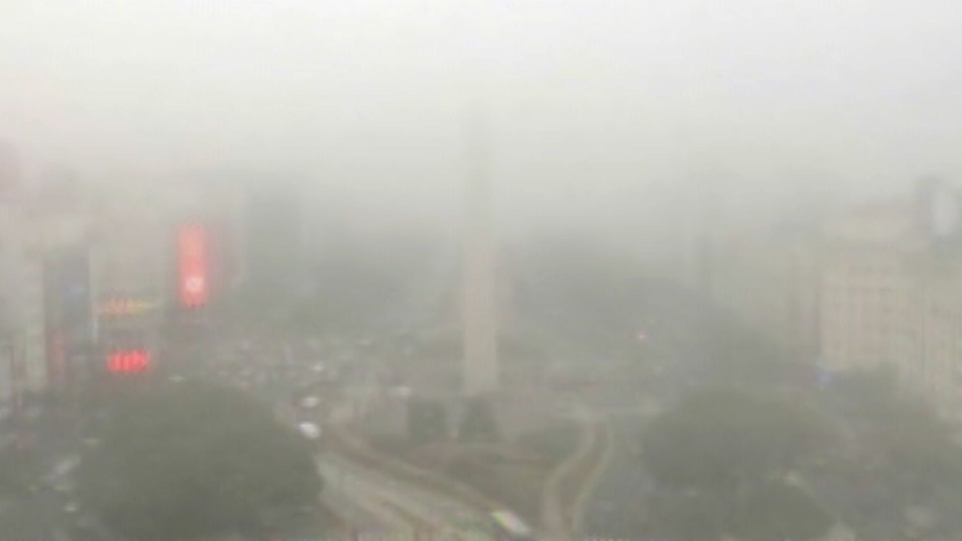 Niebla en Buenos Aires. 