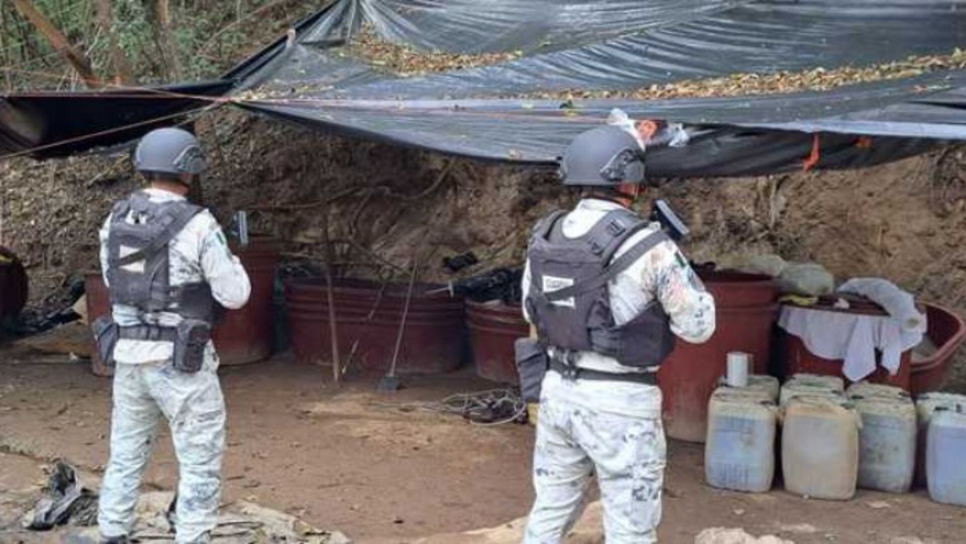 Foto: SSPC / Desmantelan narcolaboratorio del Cártel de Sinaloa en Durango