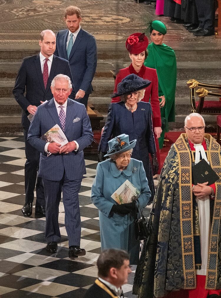 La última aparición de Meghan Markle y Harry como miembros de alto rango de la familia real (Reuters)