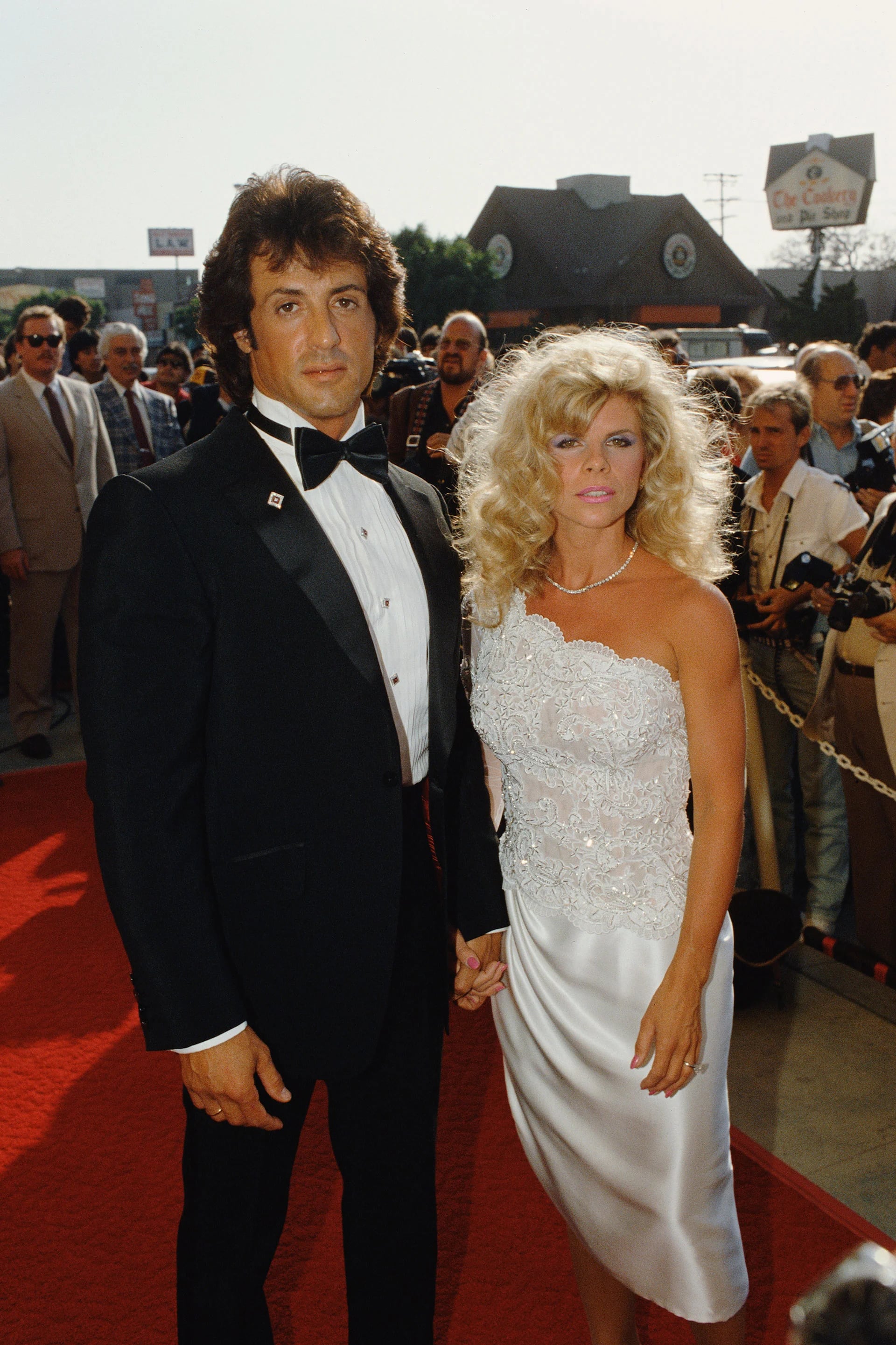 Sylvester Stallone junto a su primera esposa, Sasha Czack (Getty)