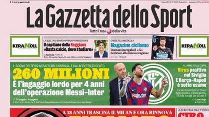 En Italia insisten con el posible arribo de Lionel Messi a Inter 