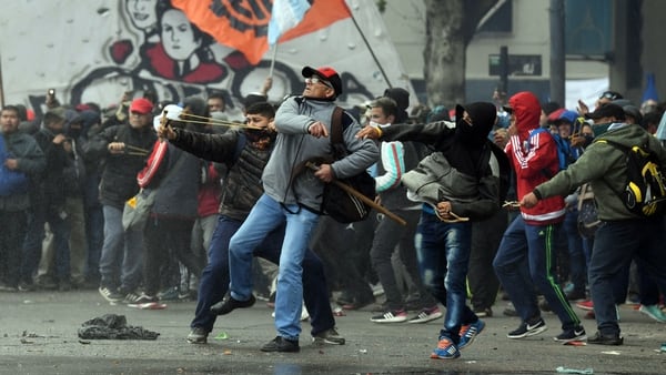 Las violentas protestas frente al Congreso esta semana (Foto: Maximiliano Luna)