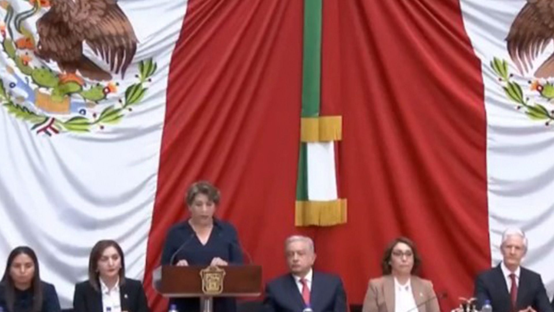 Delfina Gómez, governor of the State of Mexico (Screenshot)