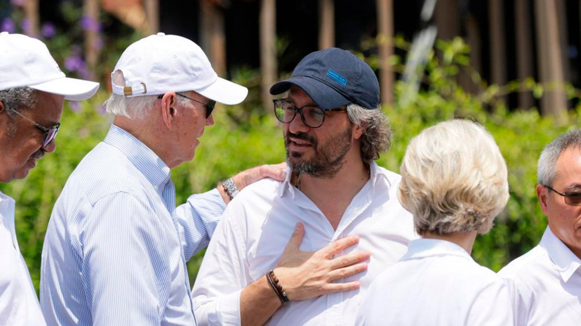 Joe Biden y Santiago Cafiero