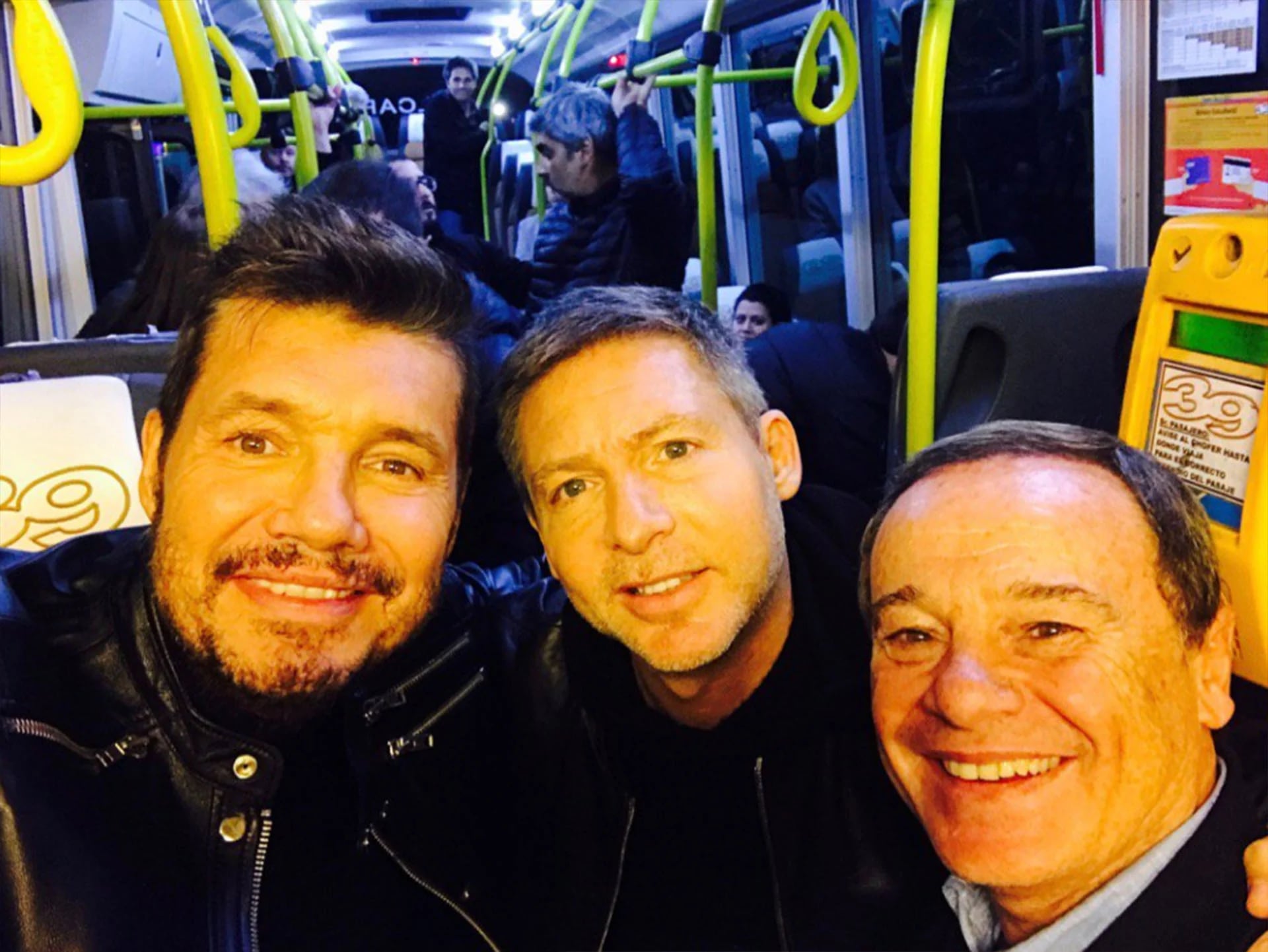 Marcelo Tinelli junto a Adrián Suar y Pablo Codevilla