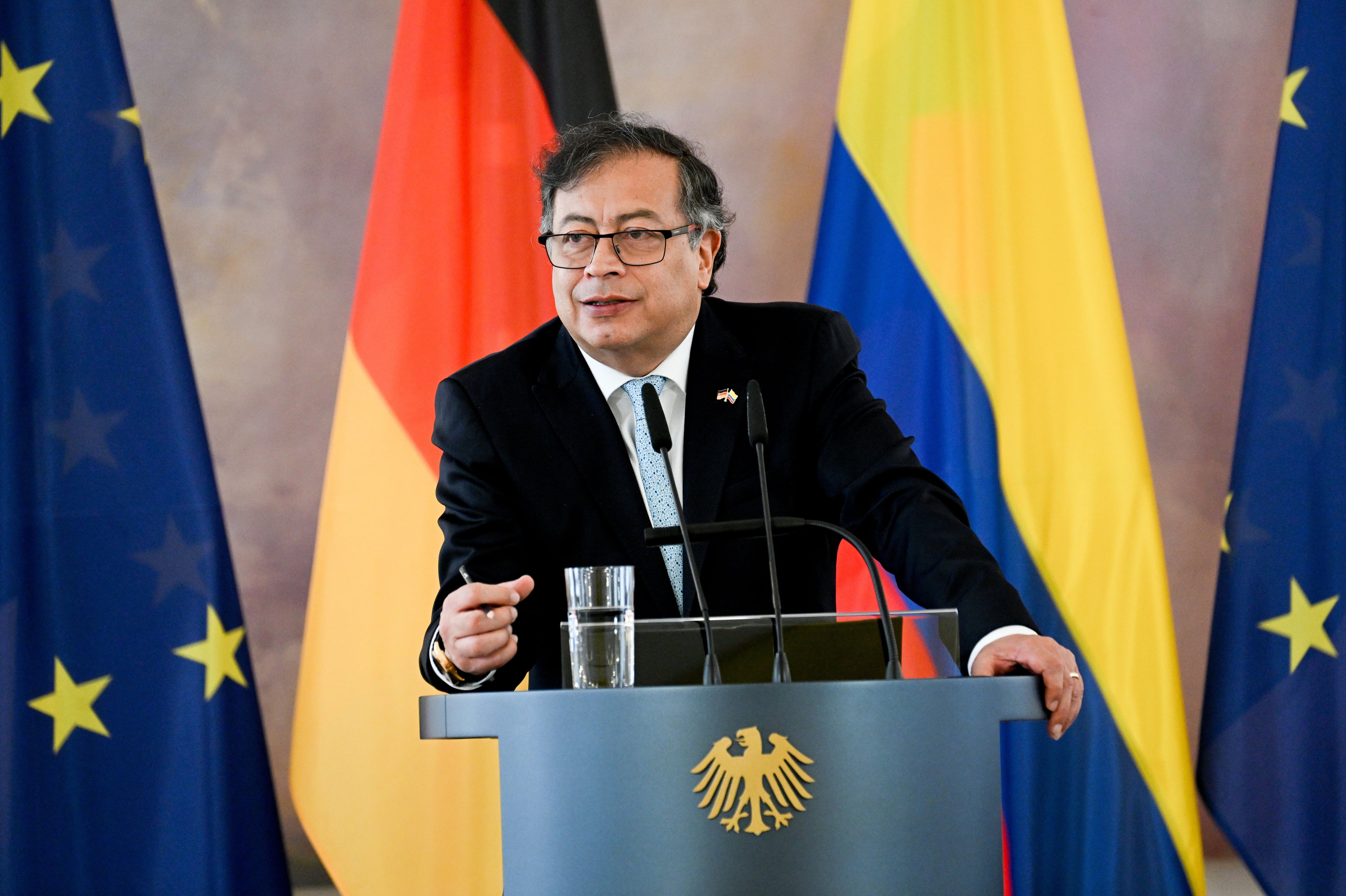 Colombian President Gustavo Petro in a file photograph.  EFE/Filip Singer