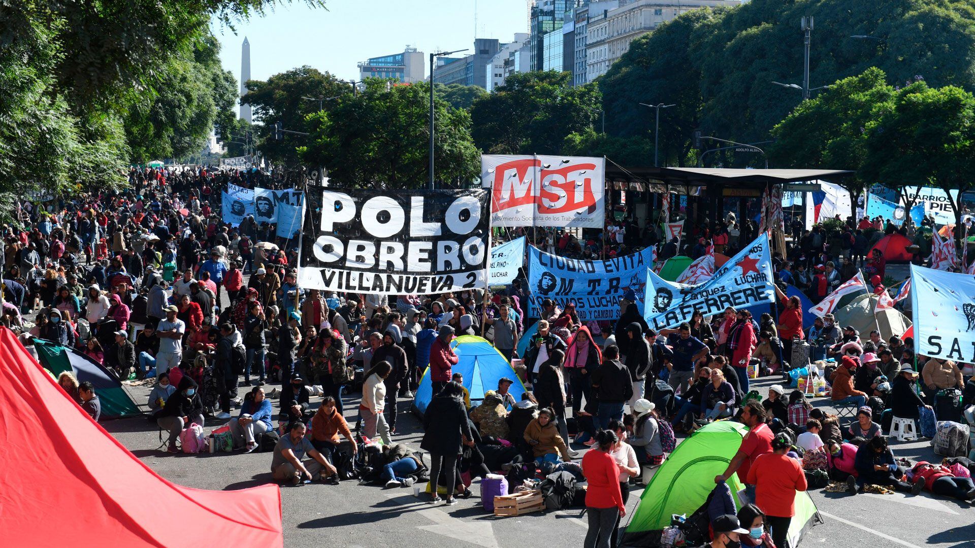 Acampe Desarrollo 9 de julio de 1920 mugre