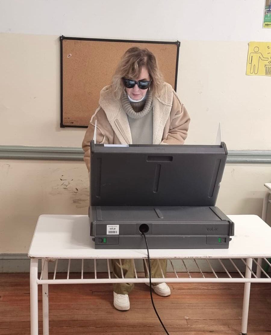 La conductora debutó con el voto electrónico (Foto: Teleshow)