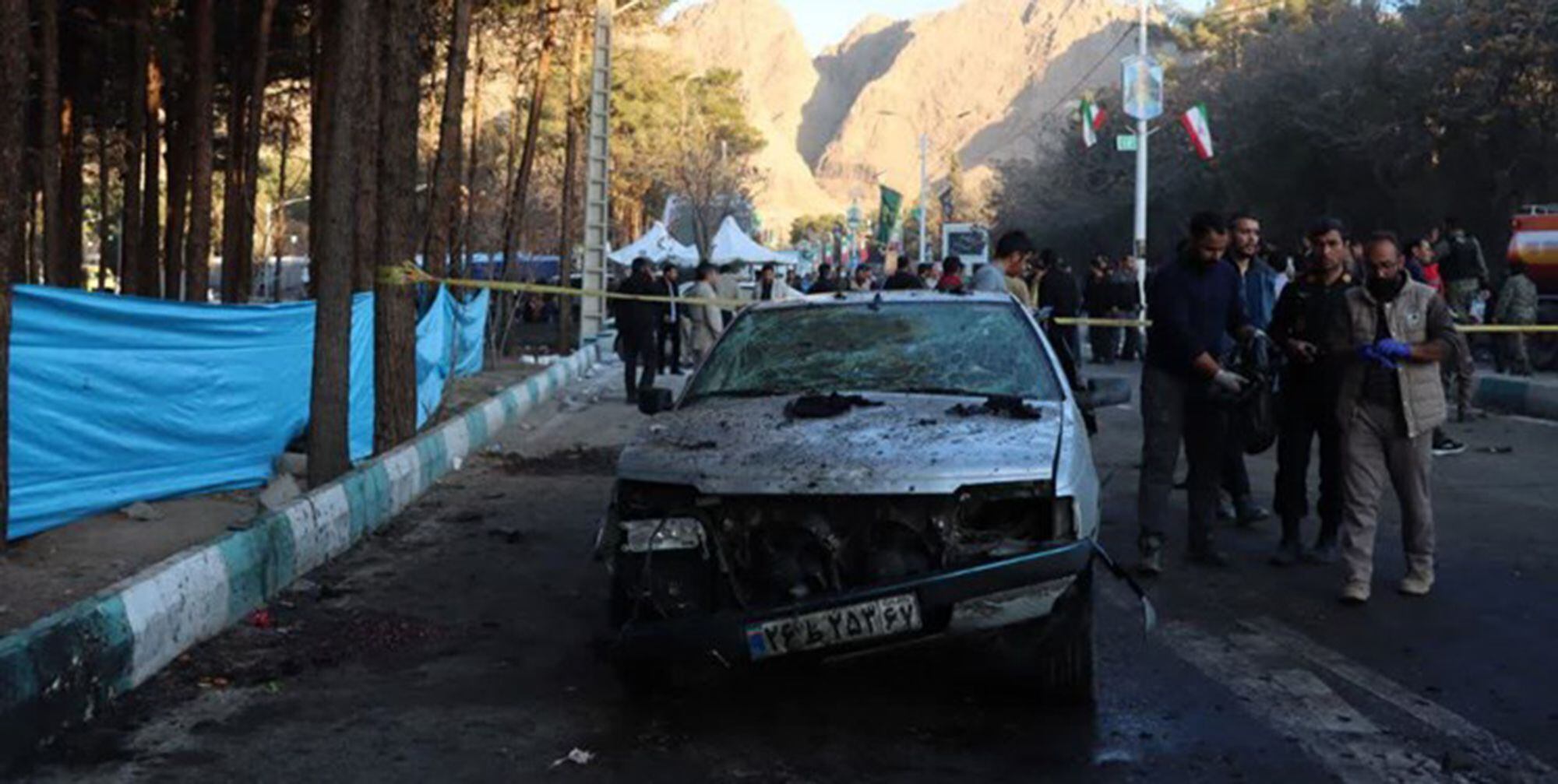 03/01/2024 Escena del atentado ejecutado por el grupo yihadista Estado Islámico el 3 de enero cerca de la tumba del general Qasem Soleimani en Kermán, Irán (archivo)POLITICA Europa Press/Contacto/Farsnews