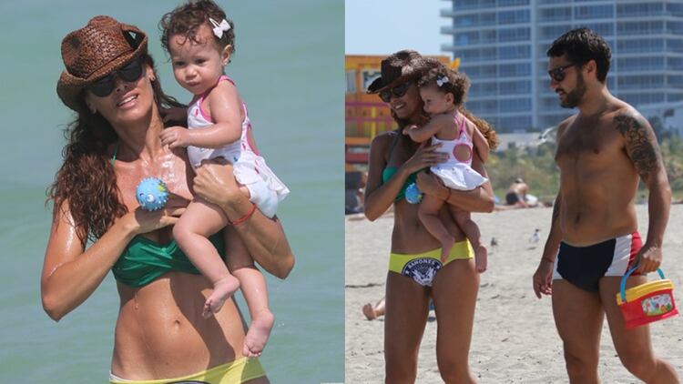 Diego Torres Y Debora Bello Dias De Playa Y Sol Junto A Su Hija En Miami Infobae