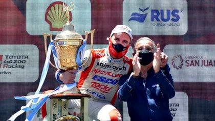 El entrerriano Mariano Werner, con Ford, se consagró campeón del Turismo Carretera por primera vez en su carrera, al lograr el quinto puesto en San Juan, la última final de la temporada 2020, ganada por el arrecifeño Agustín Canapino (Chevrolet) (Foto: NA)