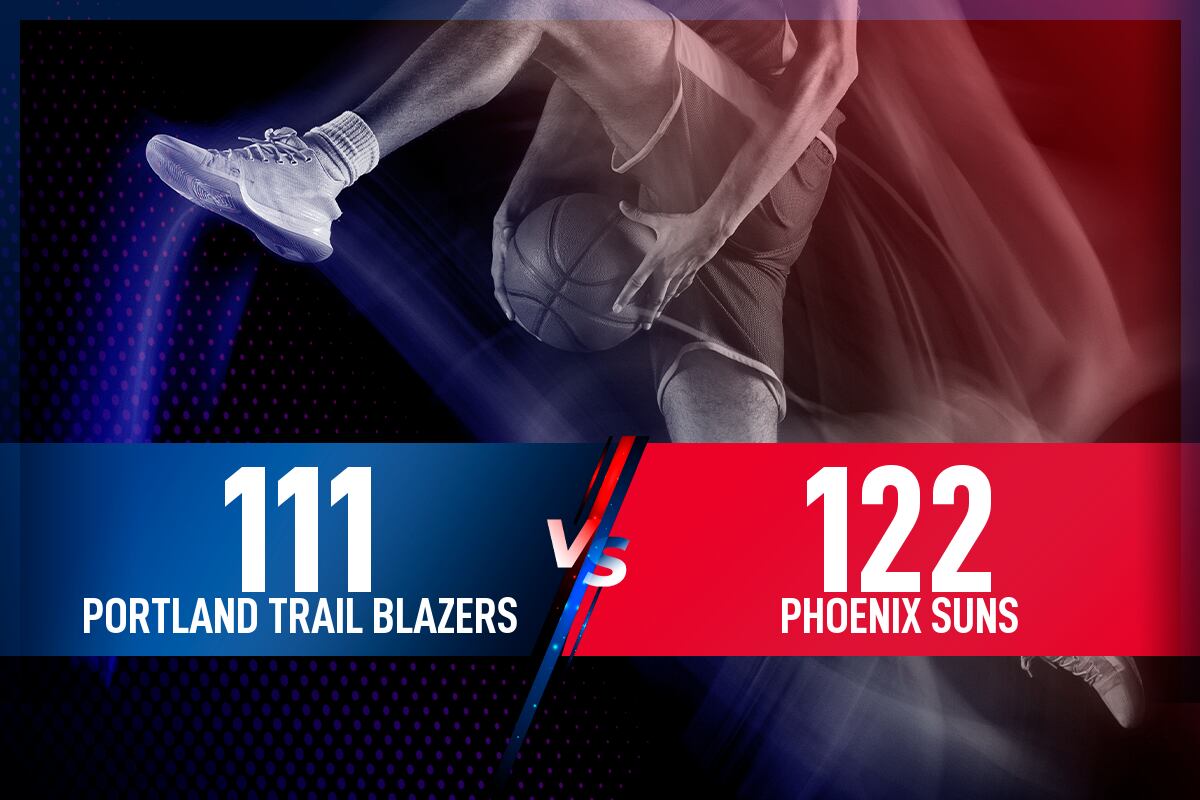 Portland Trail Blazers - Phoenix Suns: Resultado, resumen y estadísticas en directo del partido de la NBA