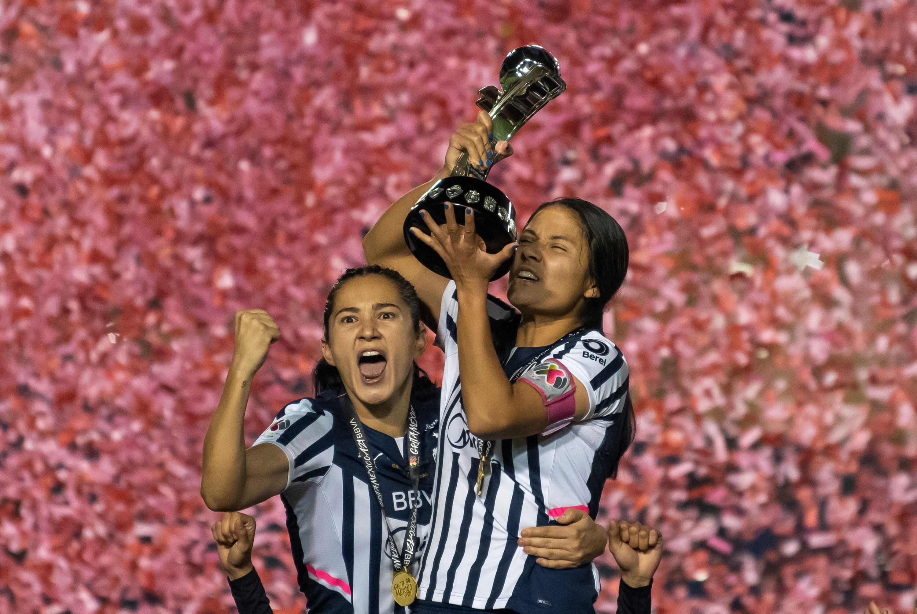 Rayadas de Monterrey es el campeón más reciente de la Liga MX Femenil. (Foto: EFE/Miguel Sierra)