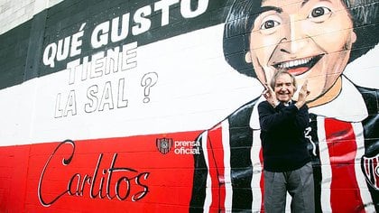 El Club Chacarita le rindió homenaje con un mural en el estadio (Prensa Chacarita)