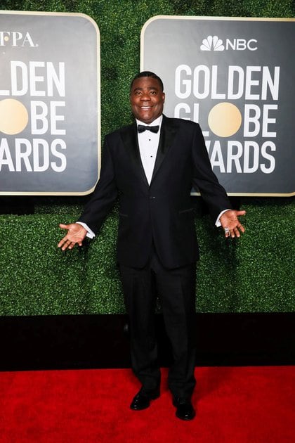 Tracy Morgan cumplió con el código de una red carpet: el black tie. Esmoquin con camisa blanca y moño 