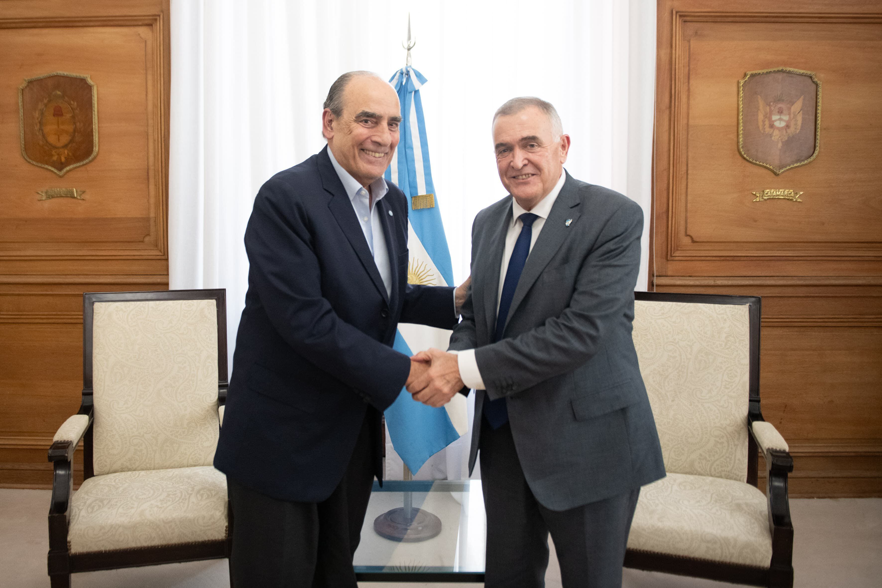 El ministro del Interior, Guillermo Francos, y el gobernador de Tucumán, Osvaldo Jaldo