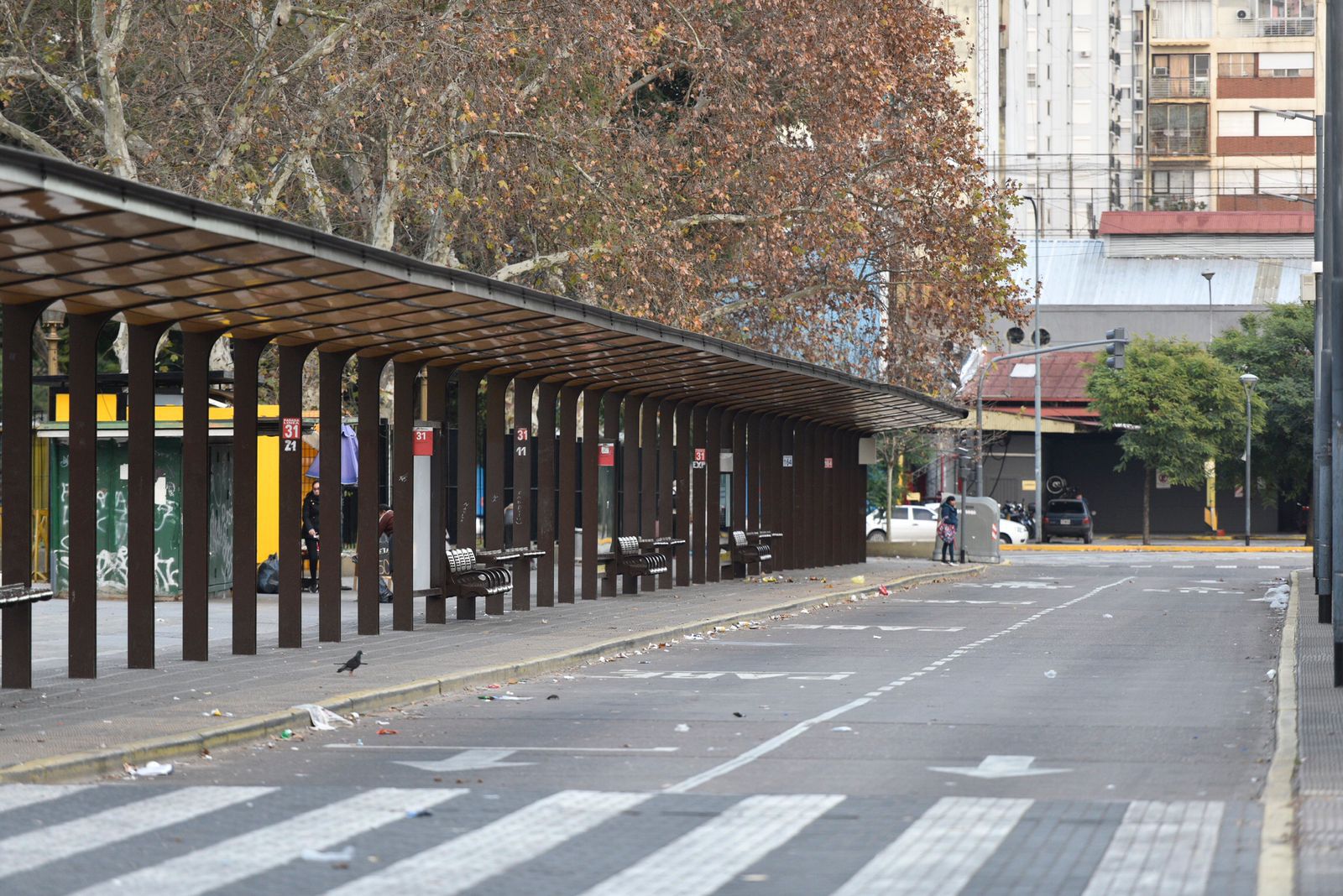 Paro de trenes - colectivos - once