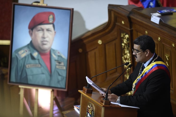 Más temprano, antes de contar que viajó al futuro, Maduro pometió “prosperidad” en la presentación de su Plan de la Patria 2019-2025 (AFP)