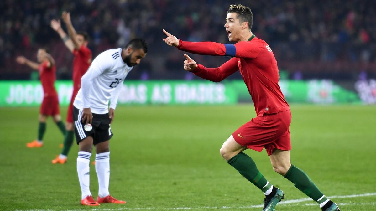 Portugal venció a Egipto con dos goles de Cristiano Ronaldo en tiempo de descuento