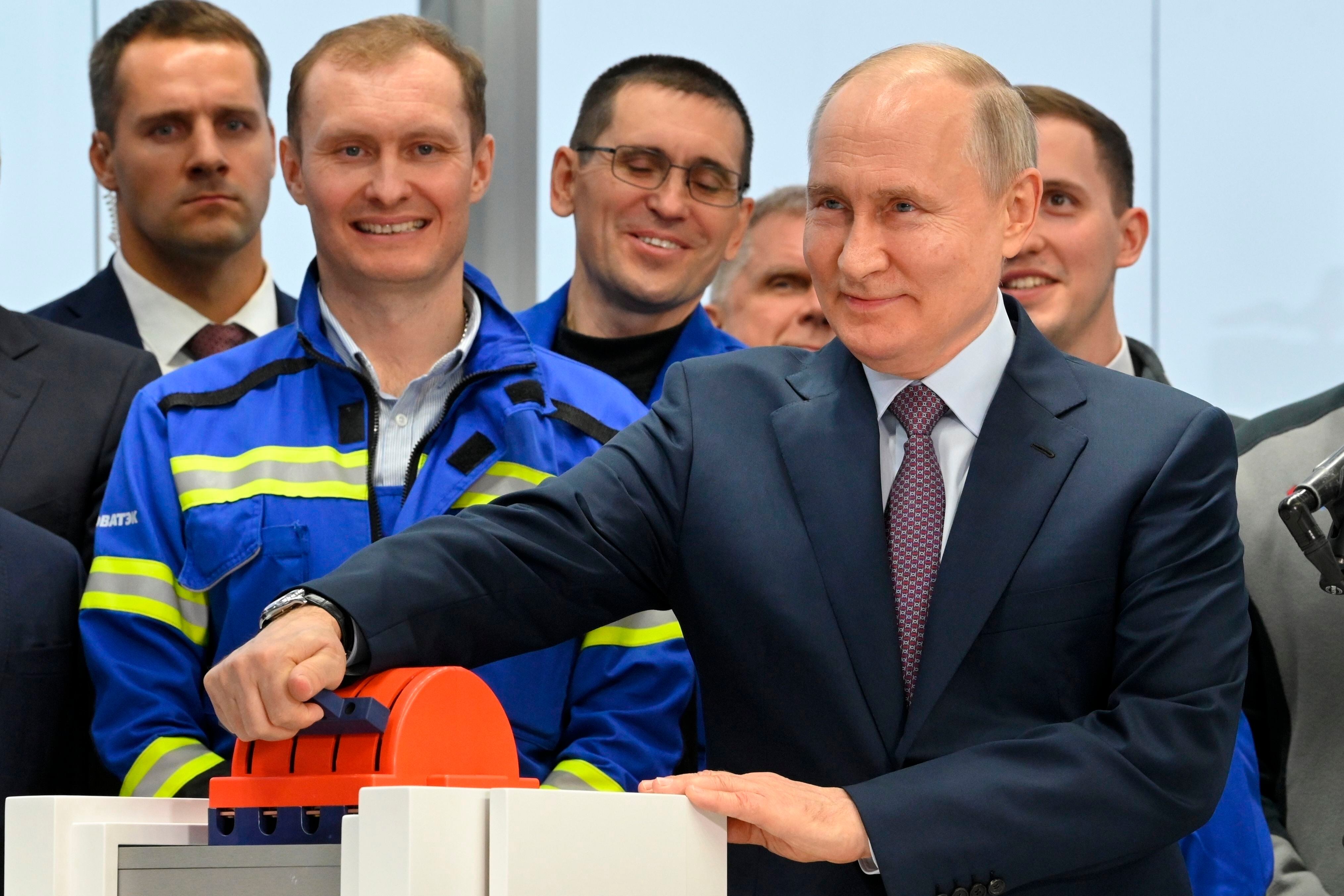Putin criticó la congelación de activos a empresarios rusos (Alexander Kazakov, Sputnik, foto pool Kremlin vía AP)
