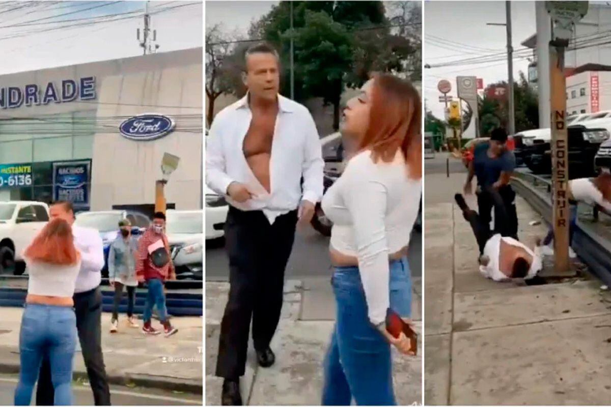 El actor mexicano Alfredo Adame protagonizó pelea callejera con mujer.