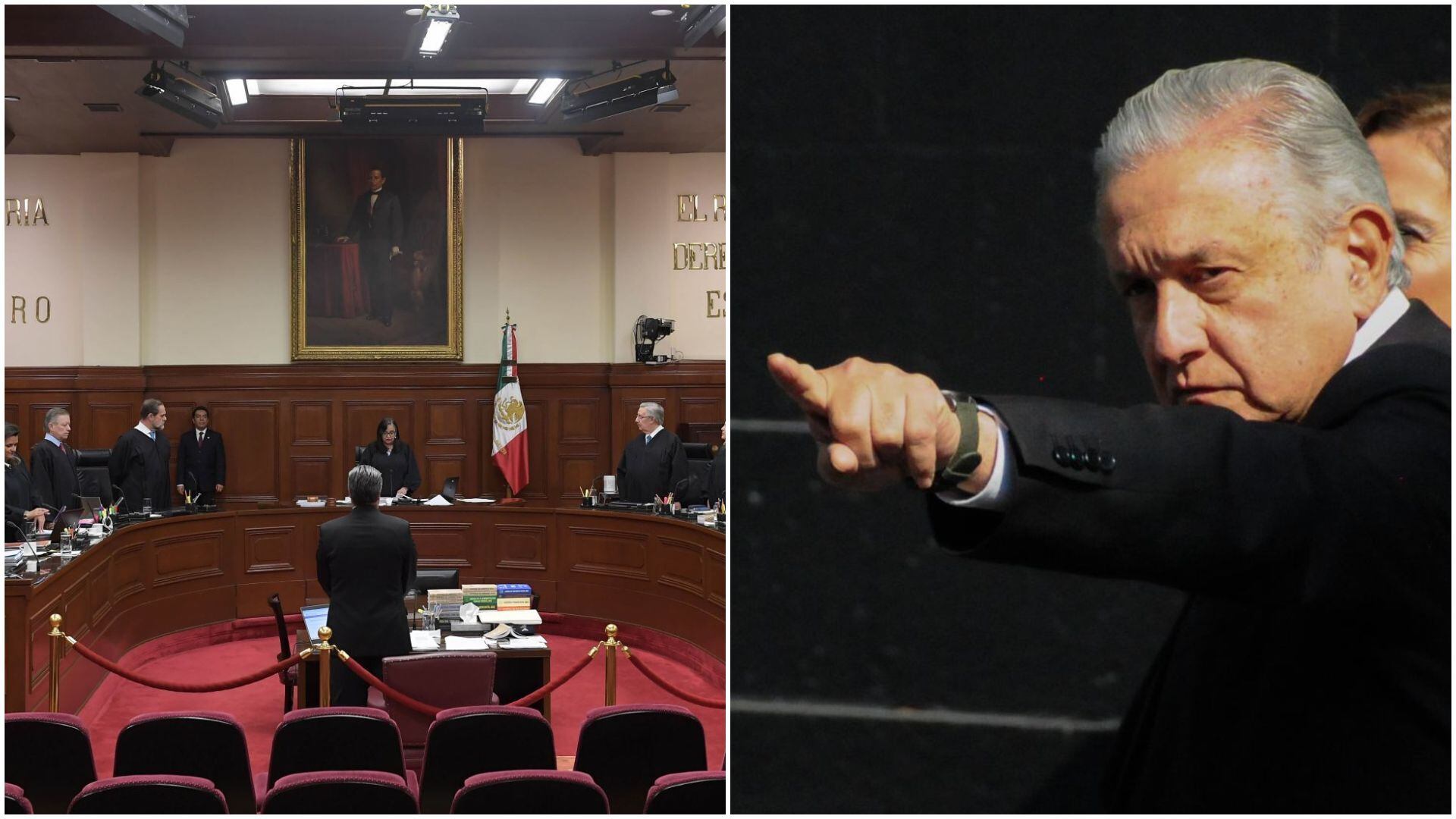 Suprema Corte de Justicia de la Nación y el presidente Andrés Manuel López Obrador (Cuartoscuro)