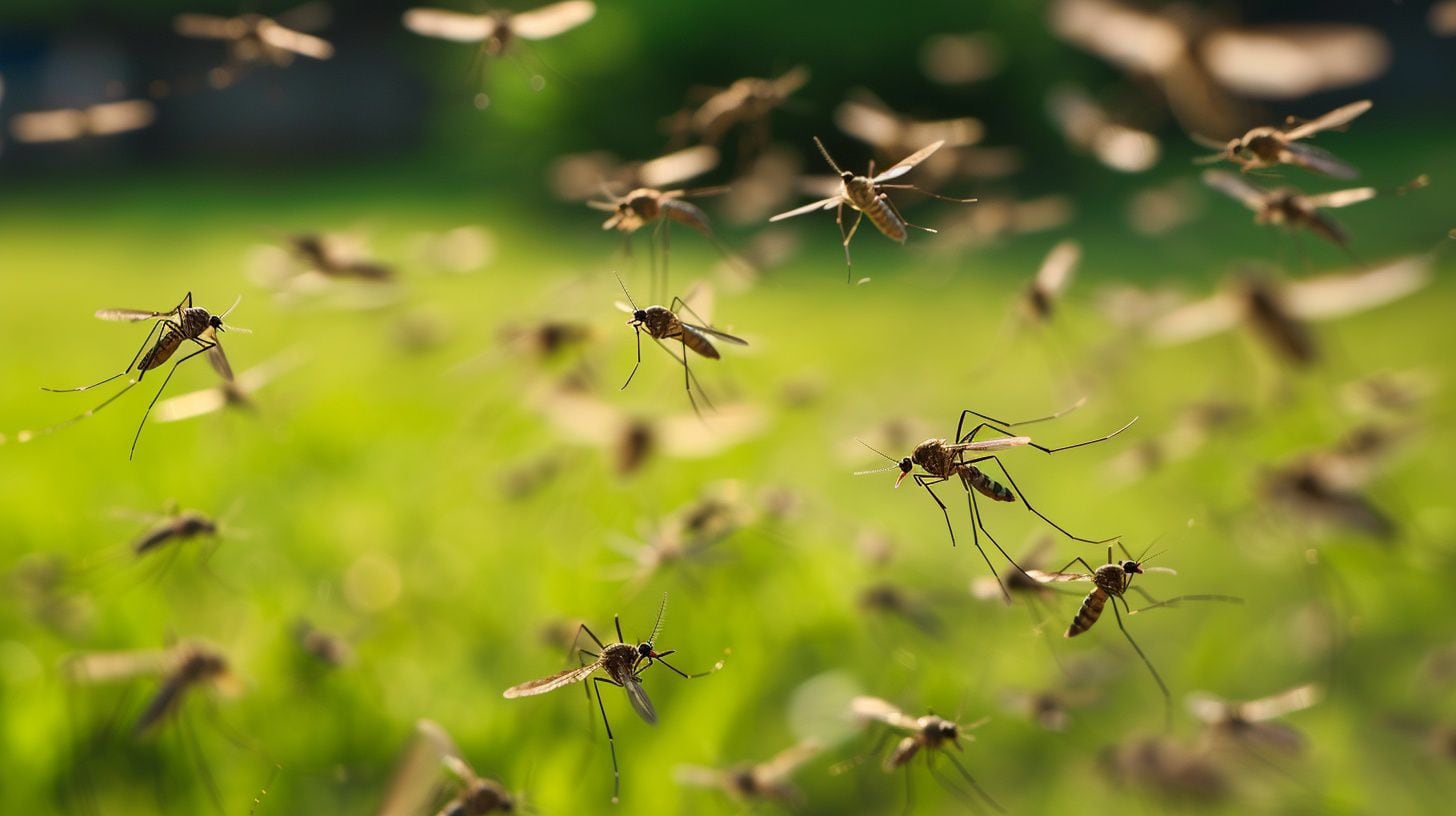 Un enjambre de mosquitos - (Imagen Ilustrativa Infobae)
