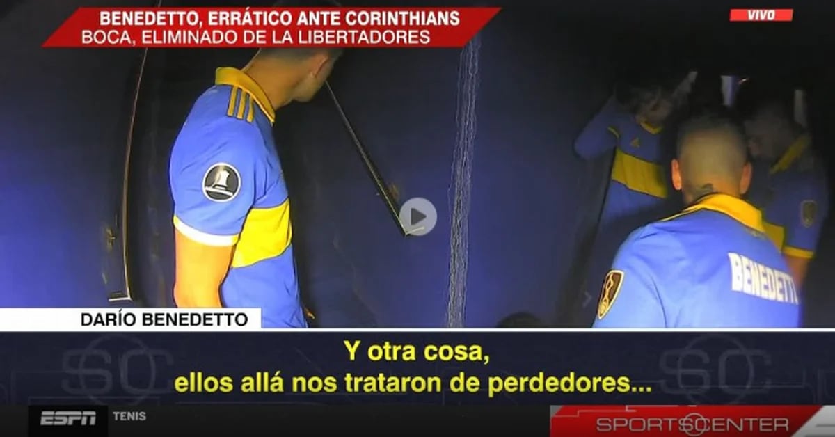 « Ils nous ont traités comme des perdants »: le discours de Darío Benedetto avant le match contre les Corinthians, devenu viral après l’élimination de Boca Juniors