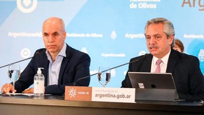 Horacio Rodríguez Larreta y Alberto Fernández 