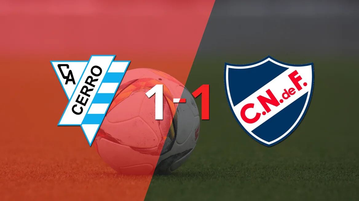 Cerro logró sacar el empate de local frente a Nacional