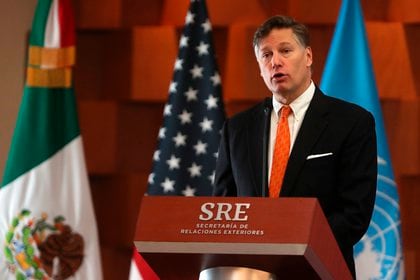 El embajador de Estados Unidos llegó en agosto de 2019, dos días después de que se emitiera la orden de aprehensión contra el exjefe de Sedena (EFE / Mario Guzmán)