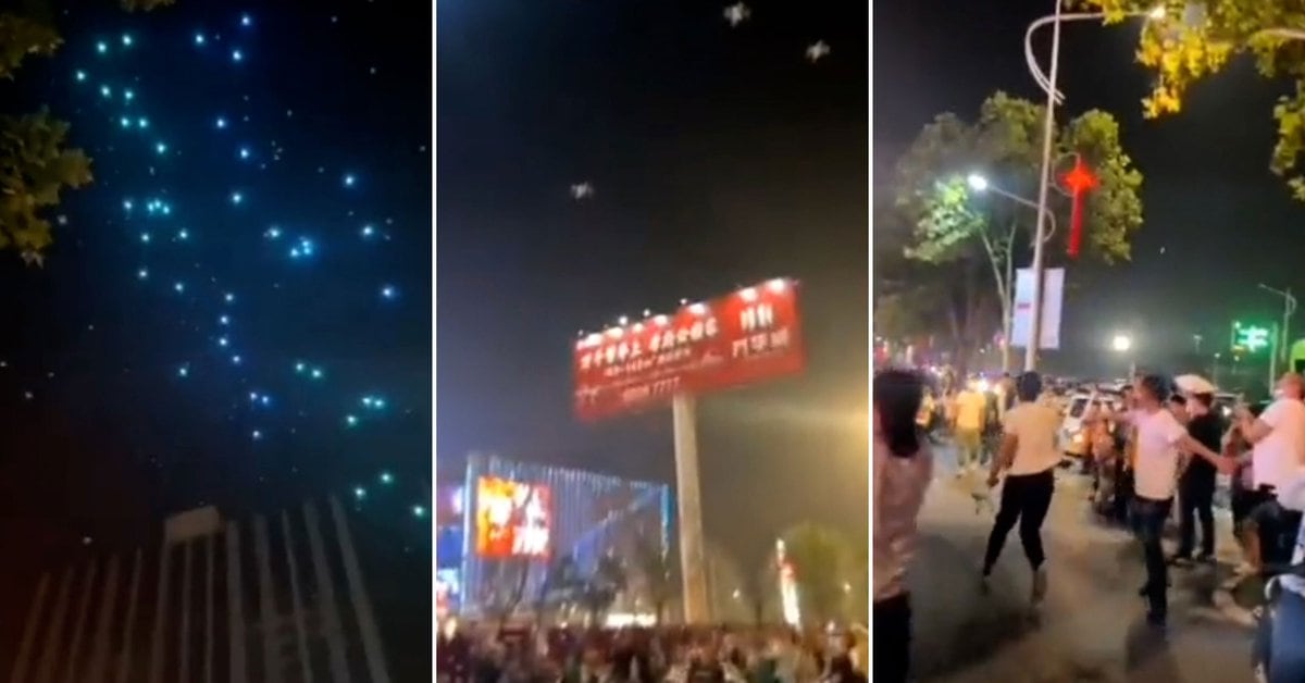 The drone rain in China that could have ended in a tragedy